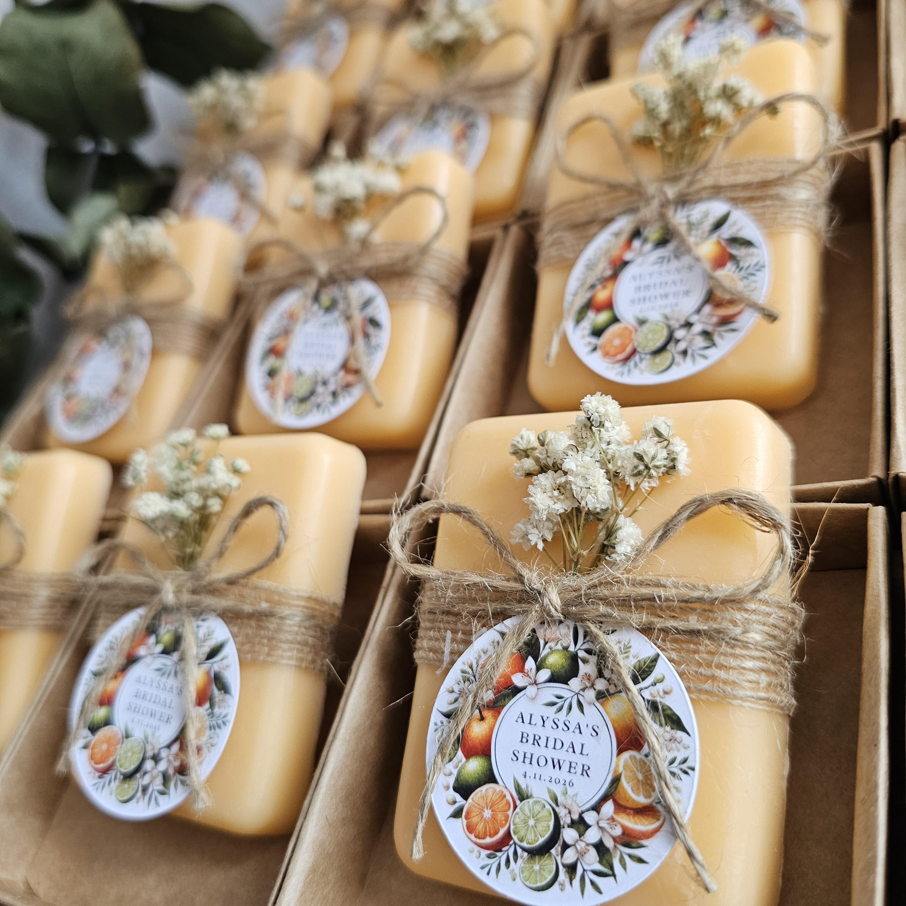 Orange Soap Favors for Bridal Shower | Citrus Wedding Favors | Baby ...