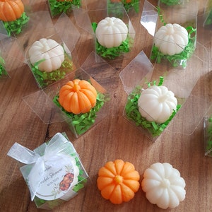 30pcs Pumpkin Soap Assorted Scents and Colors, Pumpkin Themed Baby Shower Favors, Pumpkin Soap Favors, Fall Wedding Gifts in Bulk