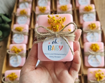 Jabones personalizados ¡Oh, bebé! / Aromas y colores personalizados - Regalos para baby shower / Jabones personalizados para baby shower / 57 g