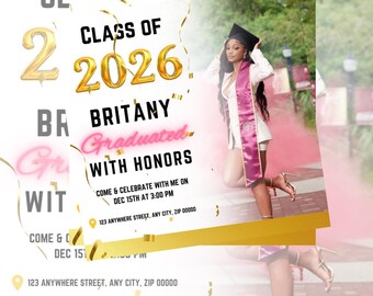 Graduation Flyer | Canva Flyer | 2023 Grad