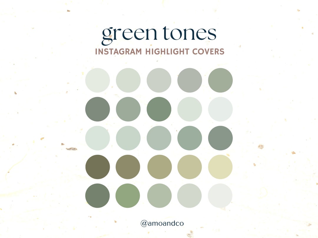 25 Green Instagram Highlight Covers Minimalist Insta Story - Etsy