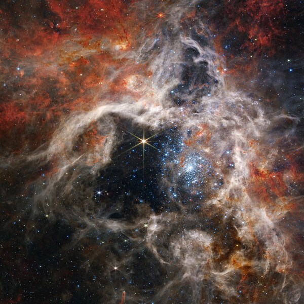 James Webb Tarantula Nebula (JWST), NASA Print on Acrylic, High Resolution Telescope Photo, Wall Art