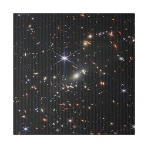 James Webb First Deep Field, NASA Image on Canvas, Space Poster, High Resolution Telescope Photos (JWST), Wall Art