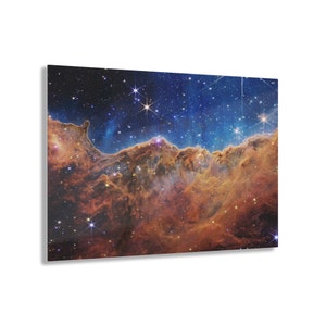JWST Carina Nebula, James Webb Print on Acrylic, NASA Space Photo Wall Art, Webb Telescope Print, For Space Enthusiasts