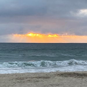 San Diego California Sunset Beach, Photo Print On Canvas, Wall Art