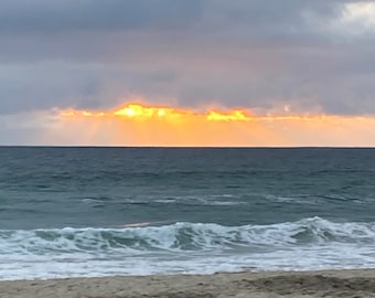 San Diego California Sunset Beach, impresión fotográfica sobre lienzo, arte de pared
