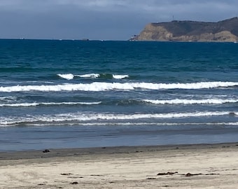 Coronado Beach, costa californiana di San Diego, stampa fotografica su tela, arte da parete