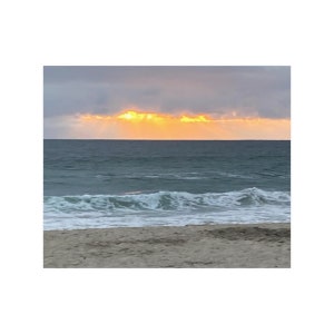 San Diego California Sunset, Beach Poster, Photo Print on Satin Paper, Wall Art