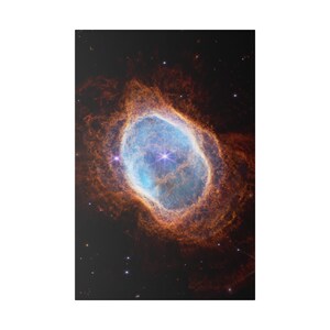 James Webb Southern Ring Nebula, NASA Print on Canvas, Space Poster, High Resolution Telescope Photo (JWST), Wall Art