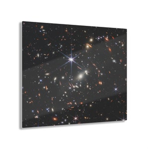James Webb Deep Field (JWST), NASA Print on Acrylic, Space Telescope Photo, Wall Art