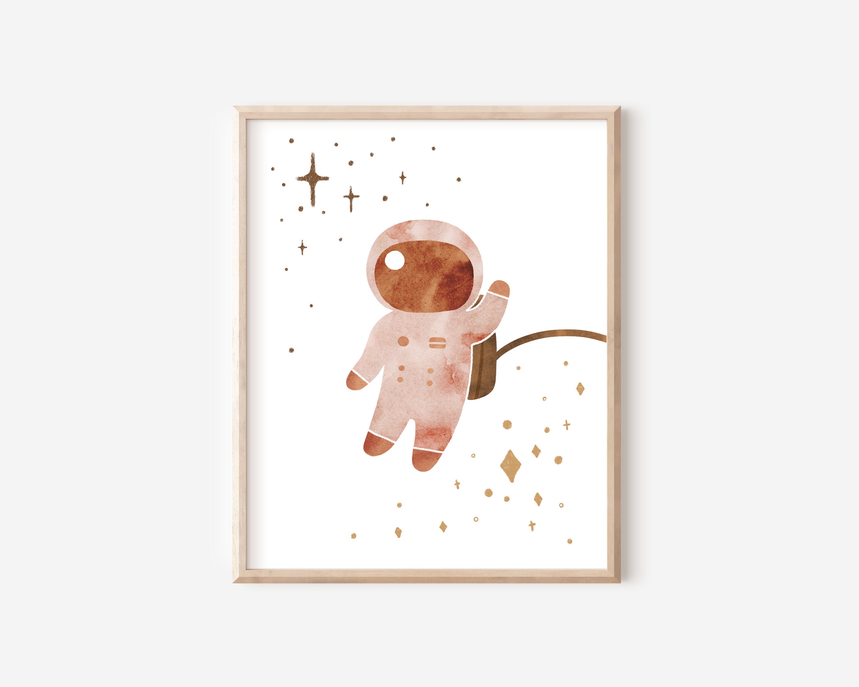 Outer Space Boho Nursery Prints Set of 6, Digital Download, Gender ...