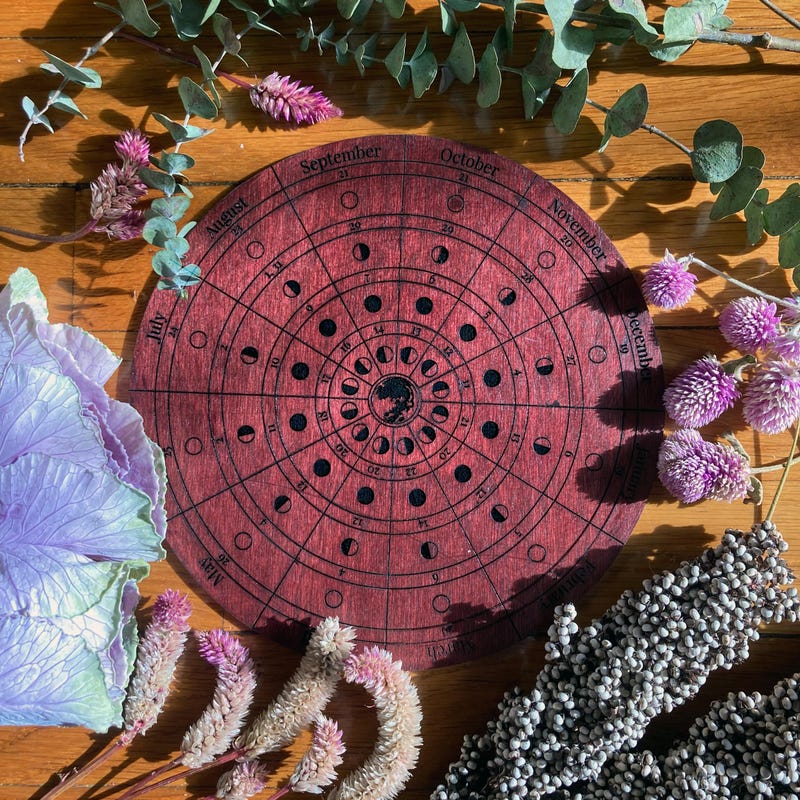 Moon Calendar Etsy