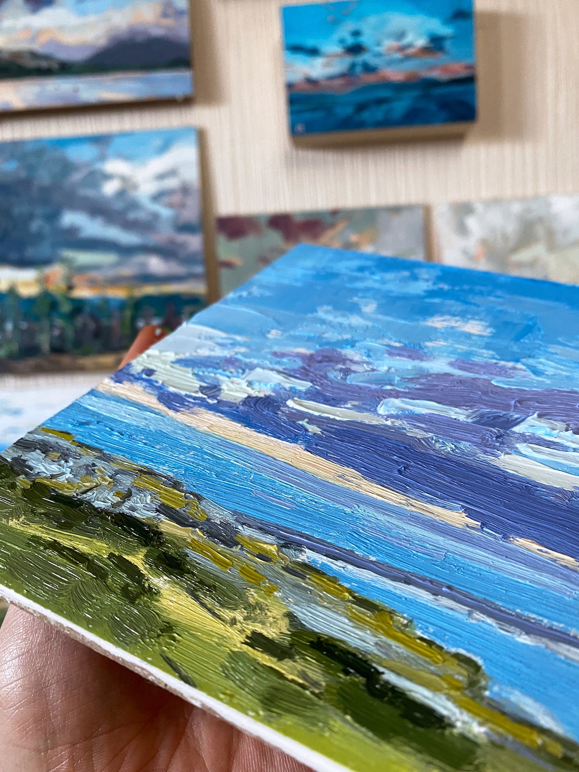 Trearddur Bay, Sunset, 5” X 7” Oil on Panel - Etsy