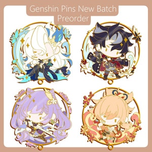 Genshin Impact Enamel Pin Collection Set I