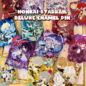 Set di spille smaltate + adesivi Honkai StarRail Deluxe
