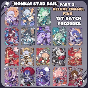 PREORDER - Honkai StarRail Deluxe Enamel Pin Part 2