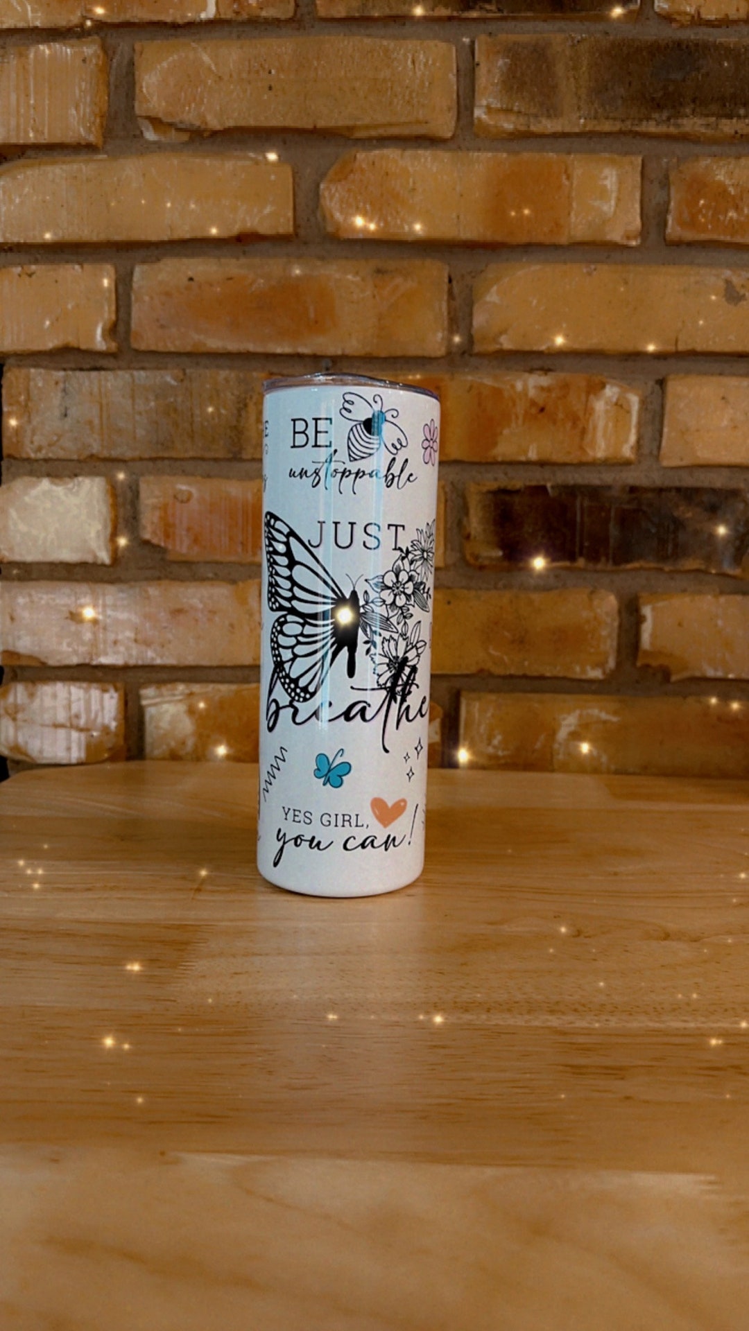 Empowering 20oz Tumbler With Inspirational Quotes for Mental Health and ...