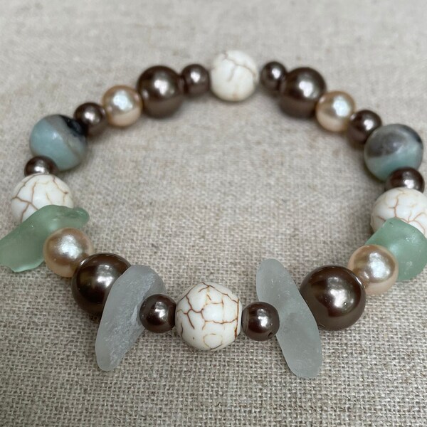Sea Glass Pearl Etsy