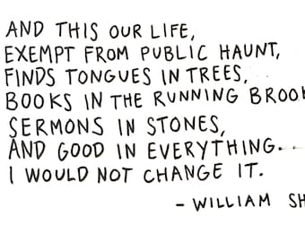 William Shakespeare As You Like It Quote