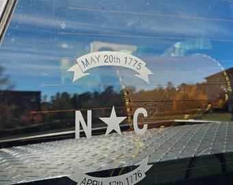 North Carolina Flag Decal