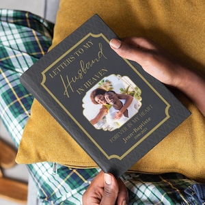 Diario de duelo con foto personalizado, Cartas a mi papá en el cielo, Cuaderno personalizado, Regalo conmemorativo por la pérdida de un hijo, Regalo conmemorativo por la pérdida de un ser querido