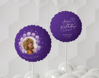 Alles Gute zum Geburtstag im Himmel Personalisierter wiederverwendbarer Fotoballon, Verlust des geliebten Sympathiegeschenks, kundenspezifischer Geburtstagsballon, Erinnerungsgeschenk