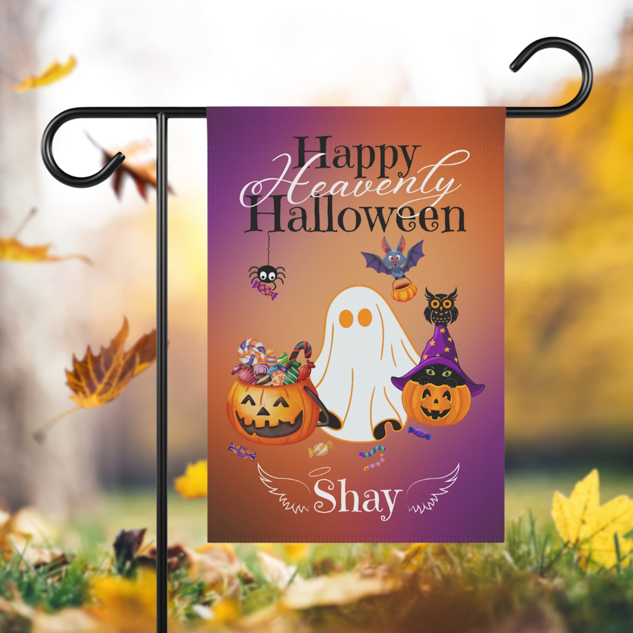 YMYIELD Halloween Gartenflagge – Doppelseitig, 30,5 X 45,7 Cm, Wetterfest