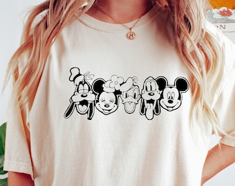 Retro Disneyworld Shirts Family, Mickey Ears Shirt, Disney Friends Shirt, Disneyland Shirt, Disney World Shirt, Disney Gift