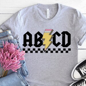 Abcd Teacher Comfort Colors Shirt, Kindergarten Teacher Shirt, Back To School Shirt, Elementary School Shirt, Gift For Teacher,Teacher Shirt