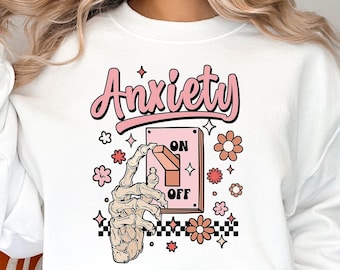 Anxiety On Shirt, Funny Shirt, Cute Psychology Student Gift, Anxiety Shirt, Gift For Anxious, Gift For Friend, Mental Health Awareness Shirt