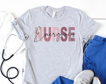 Emergency Nurse Shirt, ER Nurse Shirt, Nursing Shirt,Nurse Life Shirt, Registered Nurse Shirt, Nurse Graduation Gift, Gift for ED RN