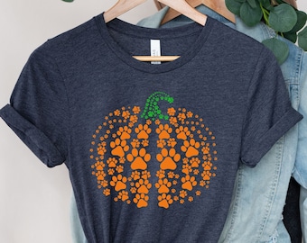 paw pumpkin shirt, paw print shirt, pumpkin dog shirt, dog halloween shirt,retro pumpkin, Halloween Shirt, Halloween Sweatshirt,Thanksgiving