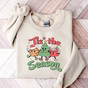 Tis The Season Christmas Sweatshirt, Cute Christmas Sweatshirt, Christmas Sweatshirt,Holiday Apparel, Cute Winter Sweatshirt,Merry Christmas