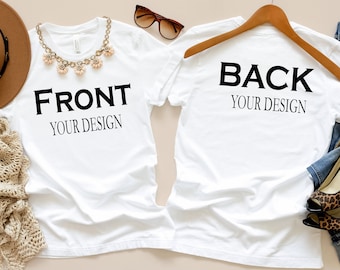 Front And Back Custom Shirt, Custom Shirt, Inspired Shirt, Custom Shirt, Inspired Text, Custom Text Shirt, Front and Back Personalized Shirt
