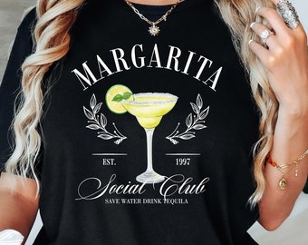 Margarita Cocktail Club T-Shirt, Margarita Cocktail Lover Shirt, Cocktail Lover Shirt, Margarita Shirt, Drinking Night Oversized Shirt
