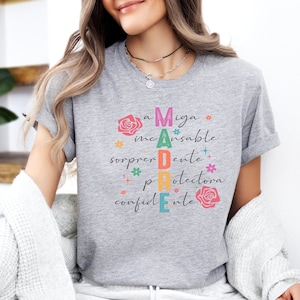 Camiseta para el Día de la Madre - Diseño Especial &#39;Madre&#39;, Camiseta Día de la Madre, Camiseta para Madre Mexicana, Mother&#39;s Day T-shirt,