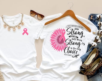 Warrior Shirt, Breast Cancer T-shirts, Cancer Support T-Shirt, Gift Breast Cancer Awareness Shirts for Women, Pink Ribbon October Shirt