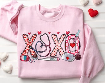 XOXO Nurse Valentine's Day Shirt, Nurse Love T-Shirt, Nursing Shirt, Valentine Nurse Tee, Nurse Valentine Shirt, Nurse Gift For Valentine