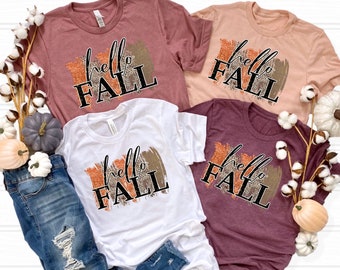 Hello Fall Shirt, Hello Fall, Autumn Shirt ,Fall Shirt, Pumpkin Spice Shirt, Women Fall Shirt, Cute Fall Tees, Cute Fall Shirts, Fall Tees