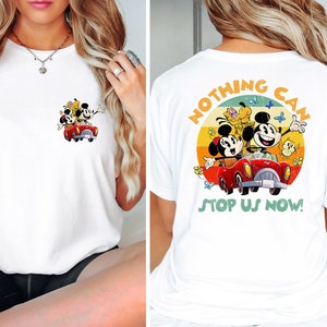 Disney Mickey & Minnie&#39;s Runaway Railway Nothing Can Stop Us Now Shirt, WDW Magic Kingdom Disneyland Family Vacation Holiday Gift