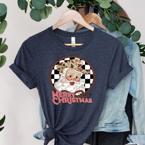 Santa Howdy Christmas Sweatshirt, Retro Western Cowboy Howdy Christmas Graphic Tee, Western Christmas Shirt, Cowboy Christmas Shirt