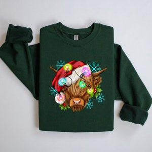 Lands end on sale cow christmas sweater