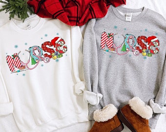 Nurse Christmas Sweatshirt, Christmas Nurse Sweatshirts, Holiday Nurse, Christmas Nursing Sweaters, Holiday Nurse Sweater, NICU Pediatric