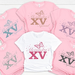 Mis Quince Squad Shirt, Quinceanera Gift Shirt, 15th Birthday Shirt, Quinceanera Matching Tee, Feliz Cumpleanos Shirt, Sweet 15 Gift Shirt