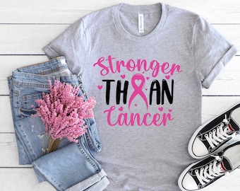 Cancer Shirt, Cancer Survivor Shirt,Stronger Than Cancer Inspirational Shirt,Cancer Awareness Cancer T-Shirt,Cancer Tee,Cancer Awareness Tee