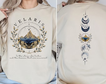 Velaris ACOTAR Shirt, Velaris City Of Starlight, The Night Court Shirt, SJM Merch Shirt, Court of Dreams, Rhysand, Comfort Colors Cassian