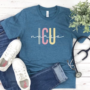 ICU nurse shirt, intensive care unit nurse tee, ICU nurse top, nurse appreciation, new grad nurse gift, critical care, icu group shirts