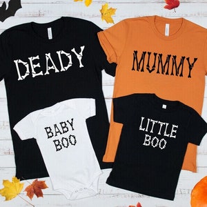Halloween Couple Sweatshirts, Matching Halloween Family shirts, Mom Dad Baby Toddler Shirt, Kid Halloween Party Shirt, Group halloween shirt