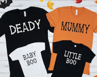 Halloween Couple Sweatshirts, Matching Halloween Family shirts, Mom Dad Baby Toddler Shirt, Kid Halloween Party Shirt, Group halloween shirt