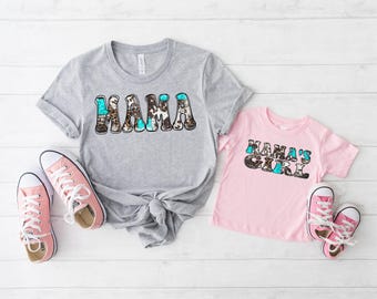 Mama and Mini Matching Shirt, Mama Mini Shirt, Western Mom and Mini Shirts, Western Baby Outfit, Western Graphic Shirts, Mama Me Outfit
